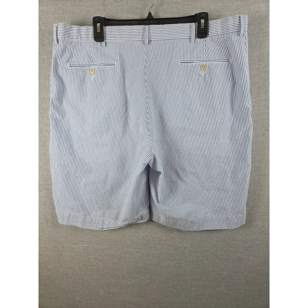 Polo Ralph Lauren Shorts 40 Blue White Seersucker Golf Classic Old Money Preppy‎